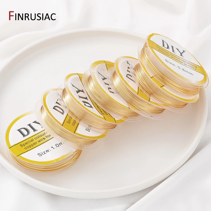 14K Gold Plated Copper Wire For Jewelry Making,Beading Wire Jewelry Cord String Wire For DIY Jewelry Materials Accessories view 4
