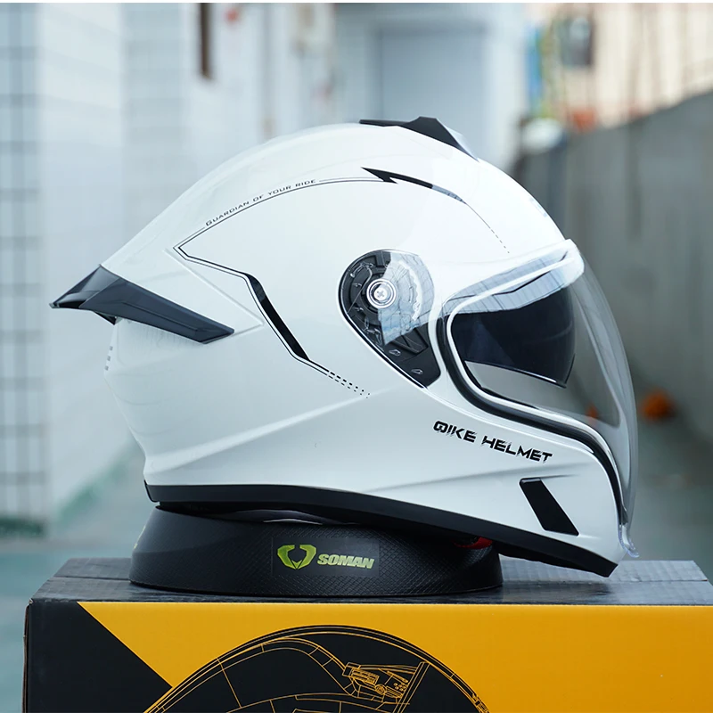 DOT Approved Helmets Crash Motorbike Protective Gear Men Women Flip Up Double Lens Modular Motorcycle Helmet Jet Helmet