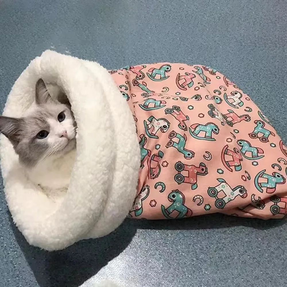 New Warm Gift Cat Sleeping Bag Soft Comfortable Lovely Cat Nest Tunnel Cat Nest Pet Supplies Cat Accessories Cat Bed