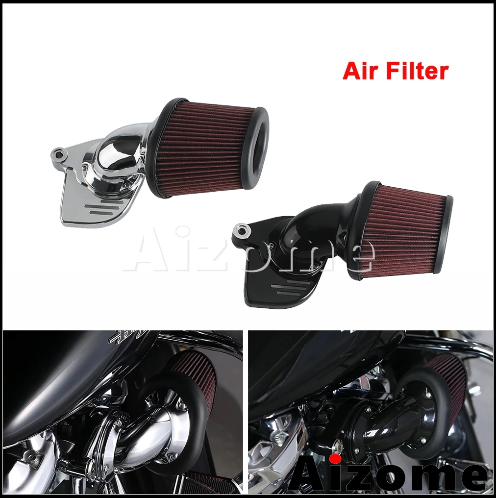 Motorcycle Accessories Air Filter Cleaner System Intake Kit Oval Tapered For Harley Touring Freewheeler 2017-UP Softail M8 18-24