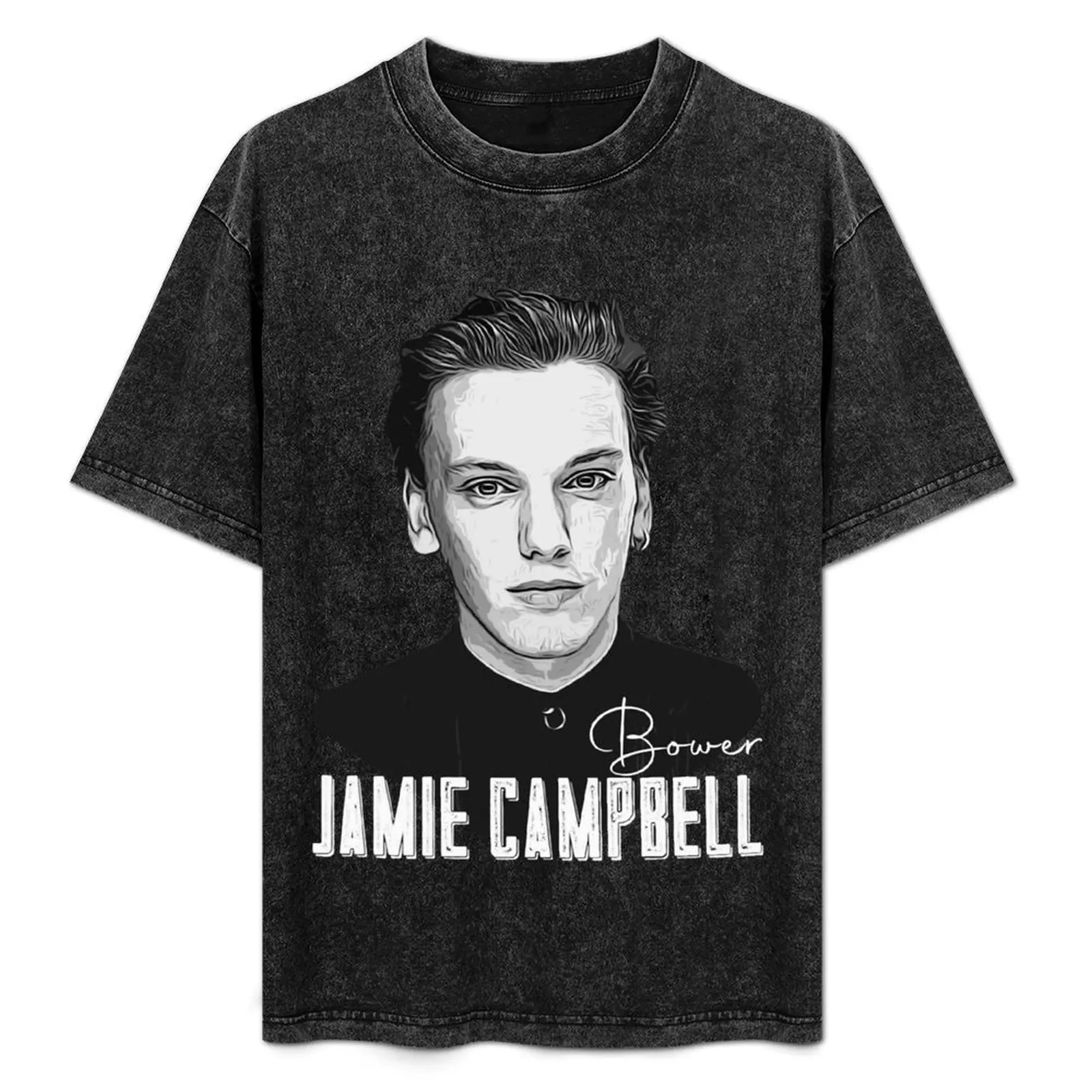 Camiseta divertida para hombre de Jamie Campbell Bower, impresionante para los fanáticos de la música, camiseta informal sencilla de manga corta
