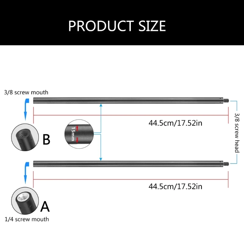 Monopié extensor cámara DSLR, aluminio, altura ajustable para cámaras