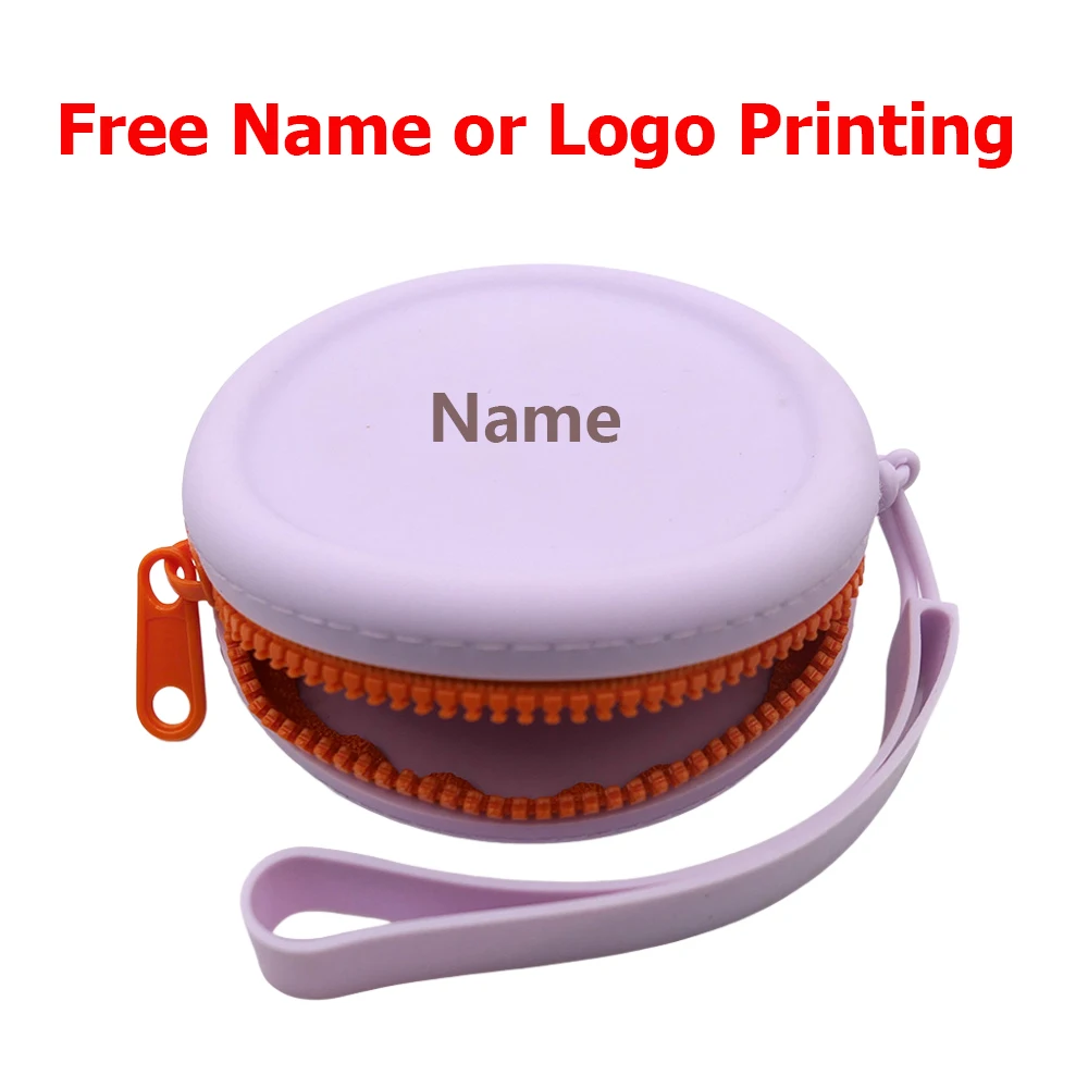 

Free Name Printing Surprise Gift Baby Storage Box Pacifier Case Silicone Bag More Thoughtful and Unique
