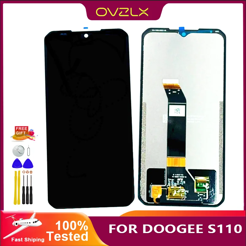 6,58 "oryginalny wyświetlacz LCD DOOGEE S110 i wymiana zespołu Digitizer z ekranem dotykowym dla DOOGEE S 110 lcd telefonu + narzędzia