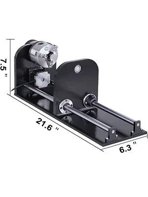 Imagem -06 - Vevor-cnc Roteador Eixo Rotativo 3-jaw Spiral Chuck Eixo de Medição para Co2 Gravação a Laser Máquina de Corte 80 mm