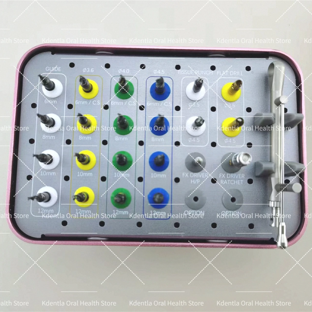 1Set Dental Implant Fractured Broken Screw Remover Kit Broken Remover Surgery Kit Universal Dentist Tools