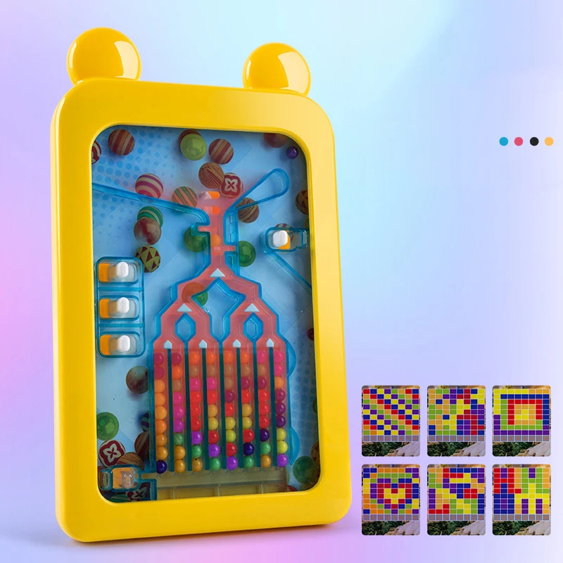 Kids Puzzle Magic Bean Logic Thinking Training Rollerball Maze Toys Parent-child Interactive Palm Multiplayer Battle Table Games