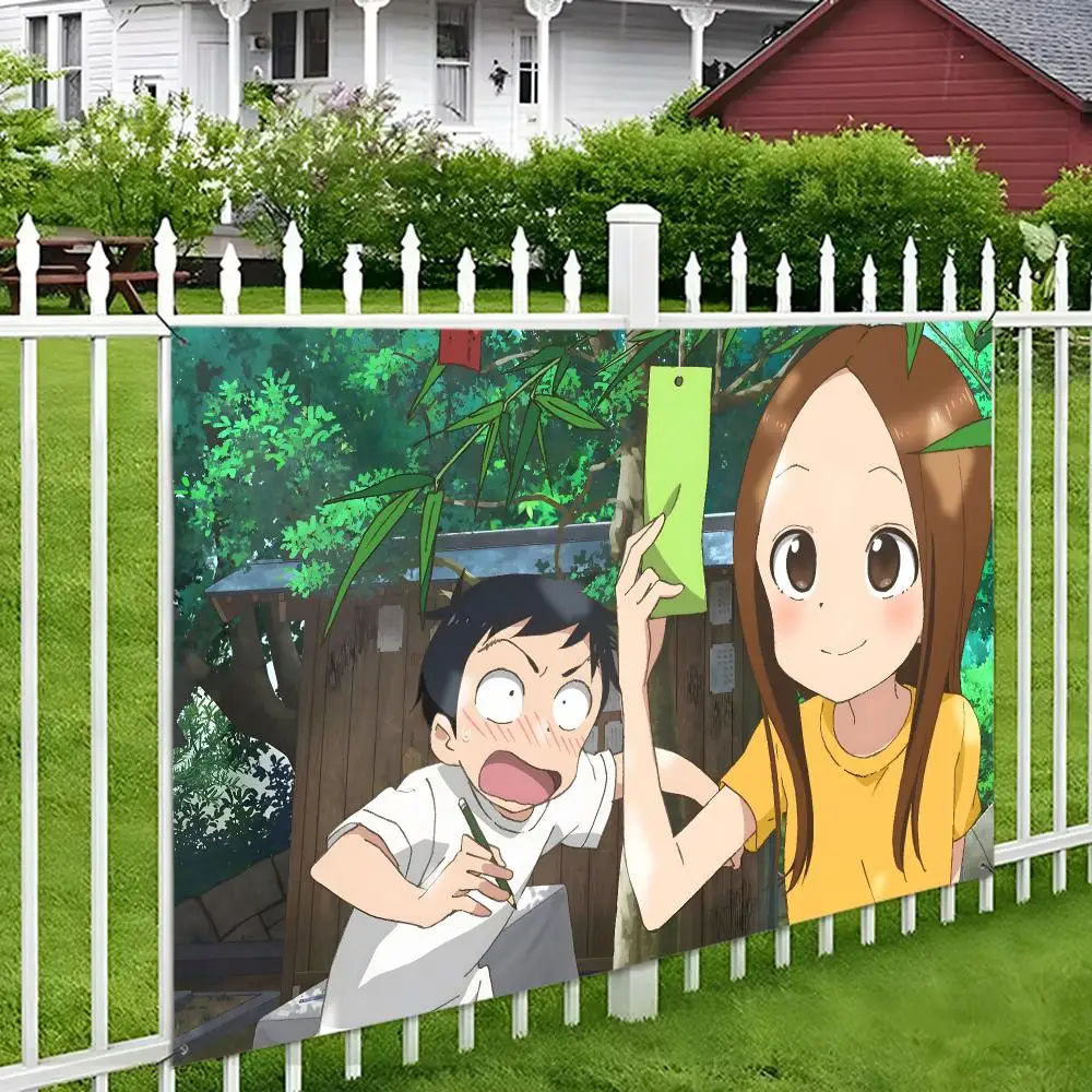 Anime T-Teasing Master Takagi-san Flags Wall Hanging Tapestry Outdoor Decorative flag Background Blanket