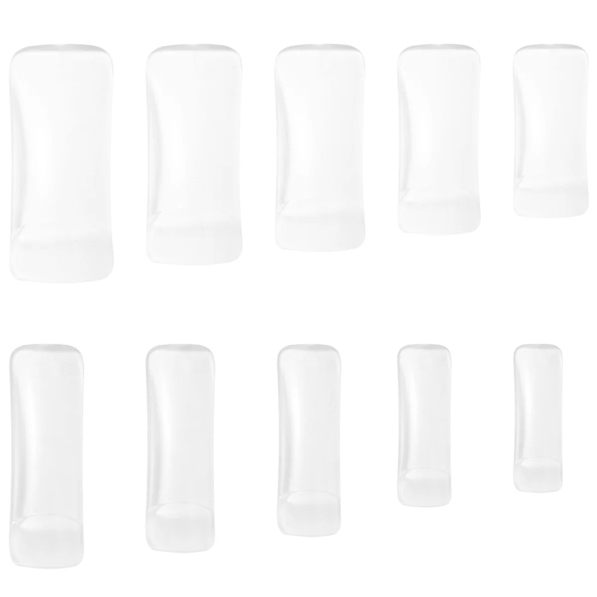 

500Pcs Premium Resin Fake Nails Extension Tips Natural Look French Manicure Pieces for Home Salon Use with Storage Pouch