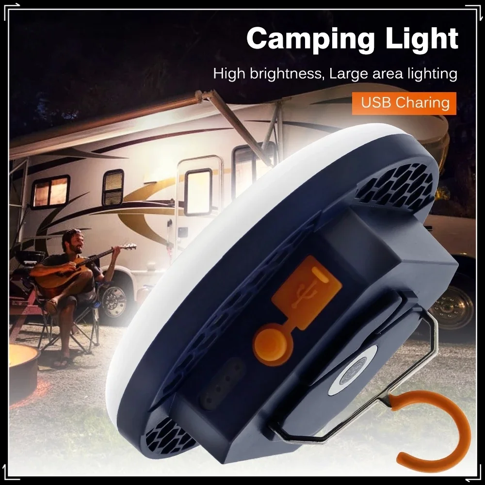 Rechargeable Camping Light Outdoor Fishing Flashlight Tent Lantern Emergency Mountaineering Night Lighting LED Courtyard Lamp