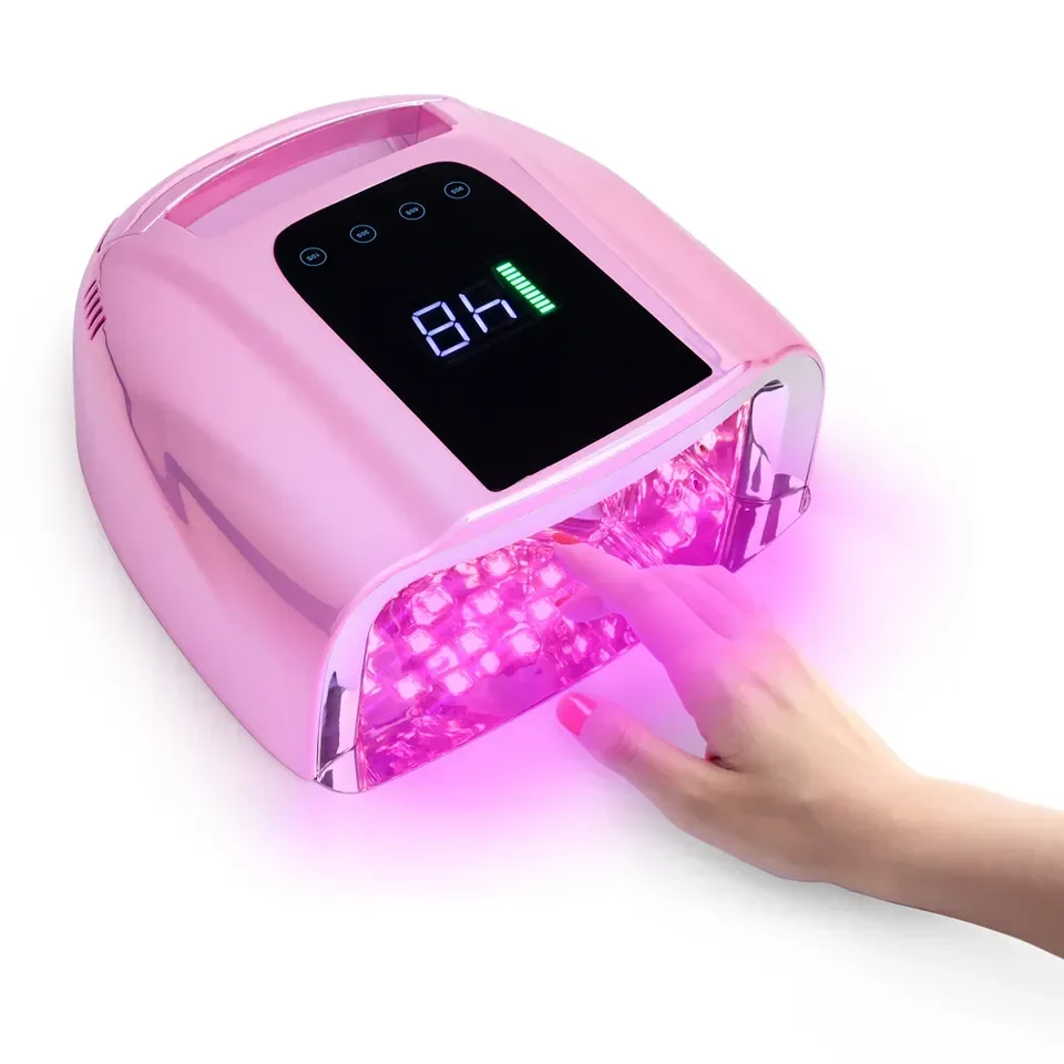 Professional Best Selling Pro Cure Rechargeable Cordless 96w Gel UV led Nail Lamp With Removable Base Design Nail Dryer Light