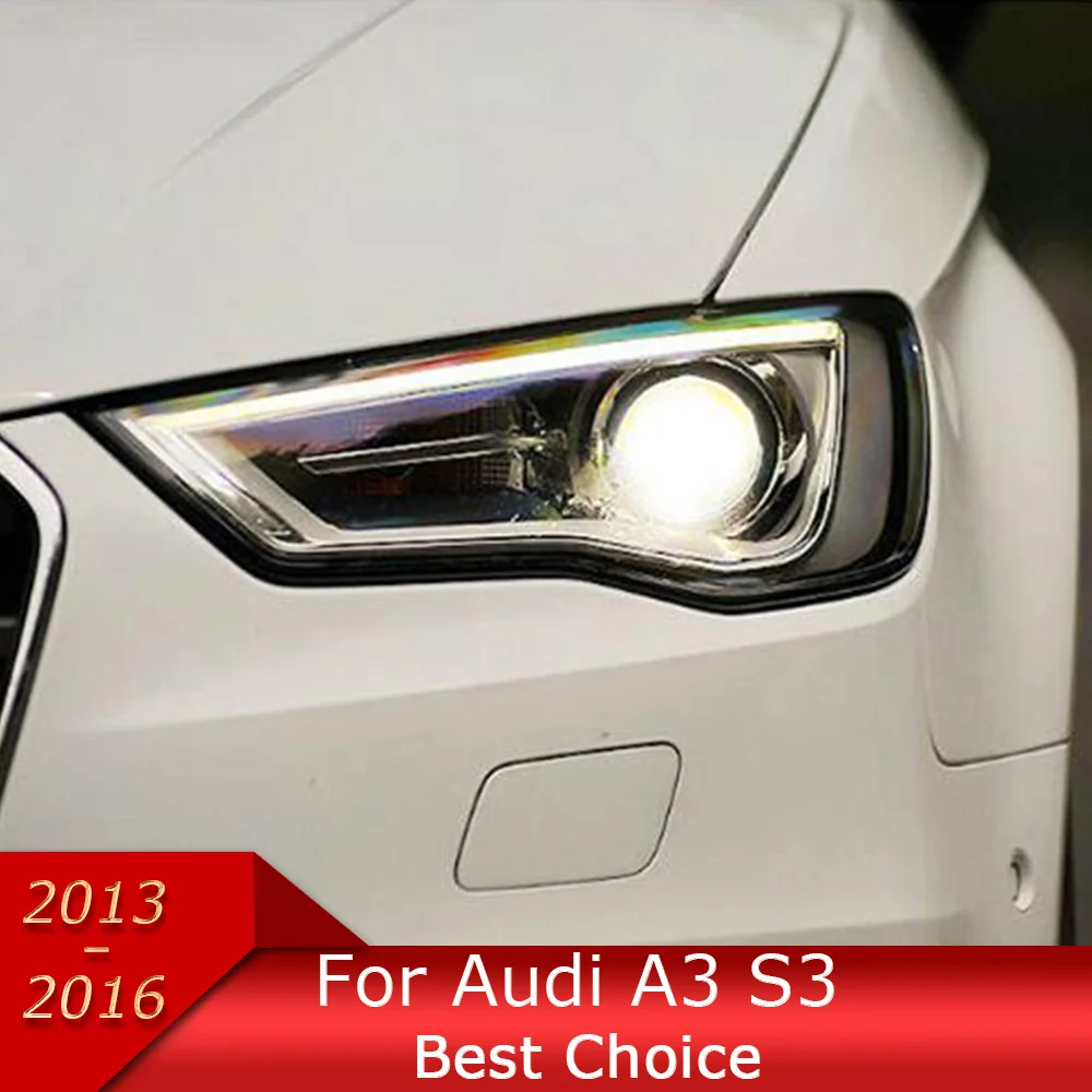 

Car Lights For Audi A3 8V 2013-2016 S3 RS3 LED Auto Headlight Assembly Upgrade High Configure Projector Lens Accessories Kit