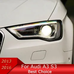 Car Lights For Audi A3 8V 2013-2016 S3 RS3 LED Auto Headlight Assembly Upgrade High Configure Projector Lens Accessories Kit