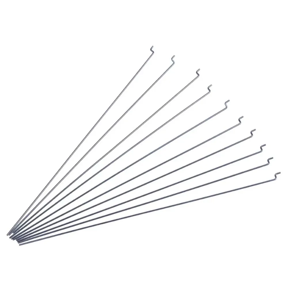 20 Stück langlebiger Z-Typ-Lenkgetriebehebel, Metalllänge 20 cm, Zugstange, Durchmesser 1,2 mm, RC-Flugzeugzubehör, Servohebel