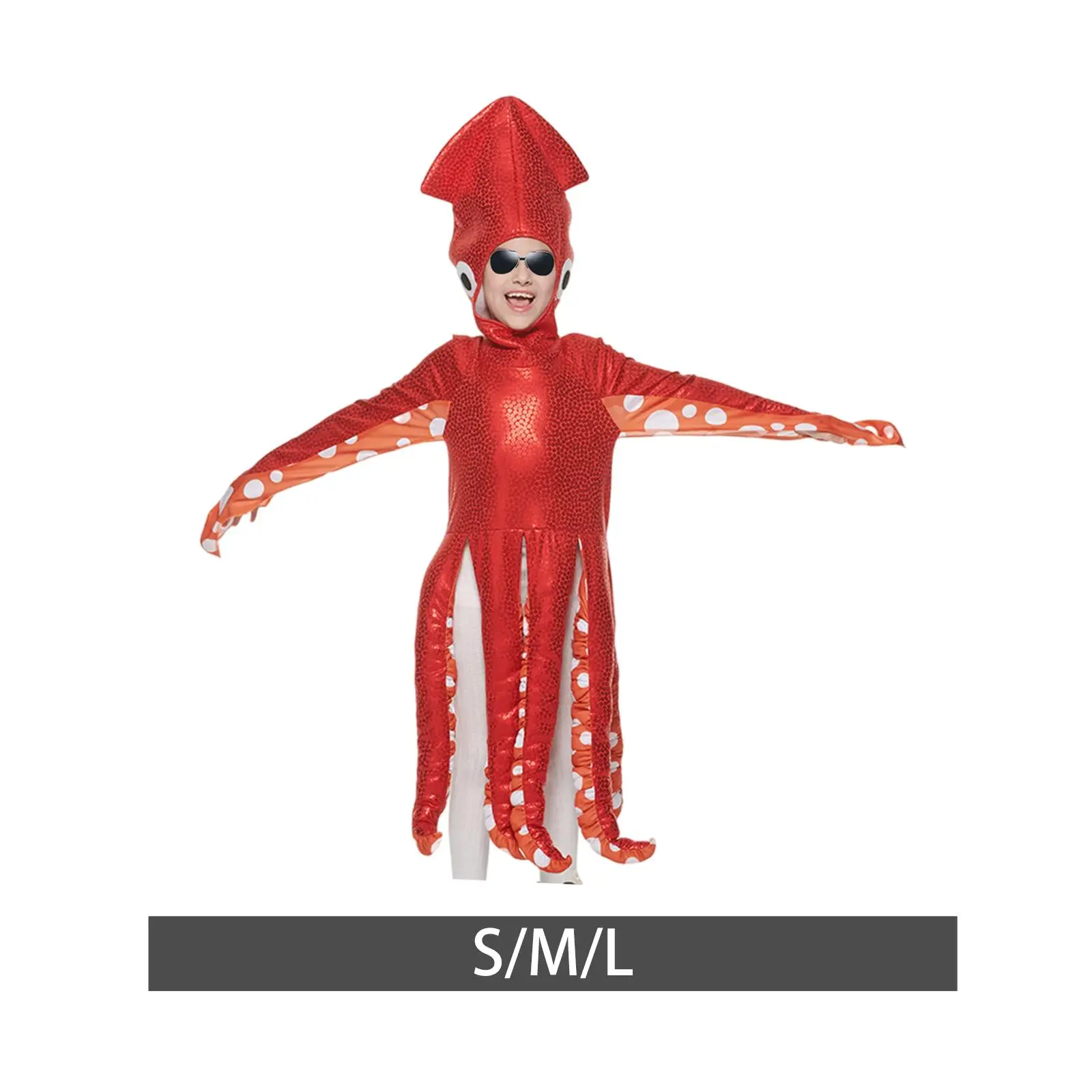 Squid Costume Kids Child Halloween Costume for Holiday Performance Birthday