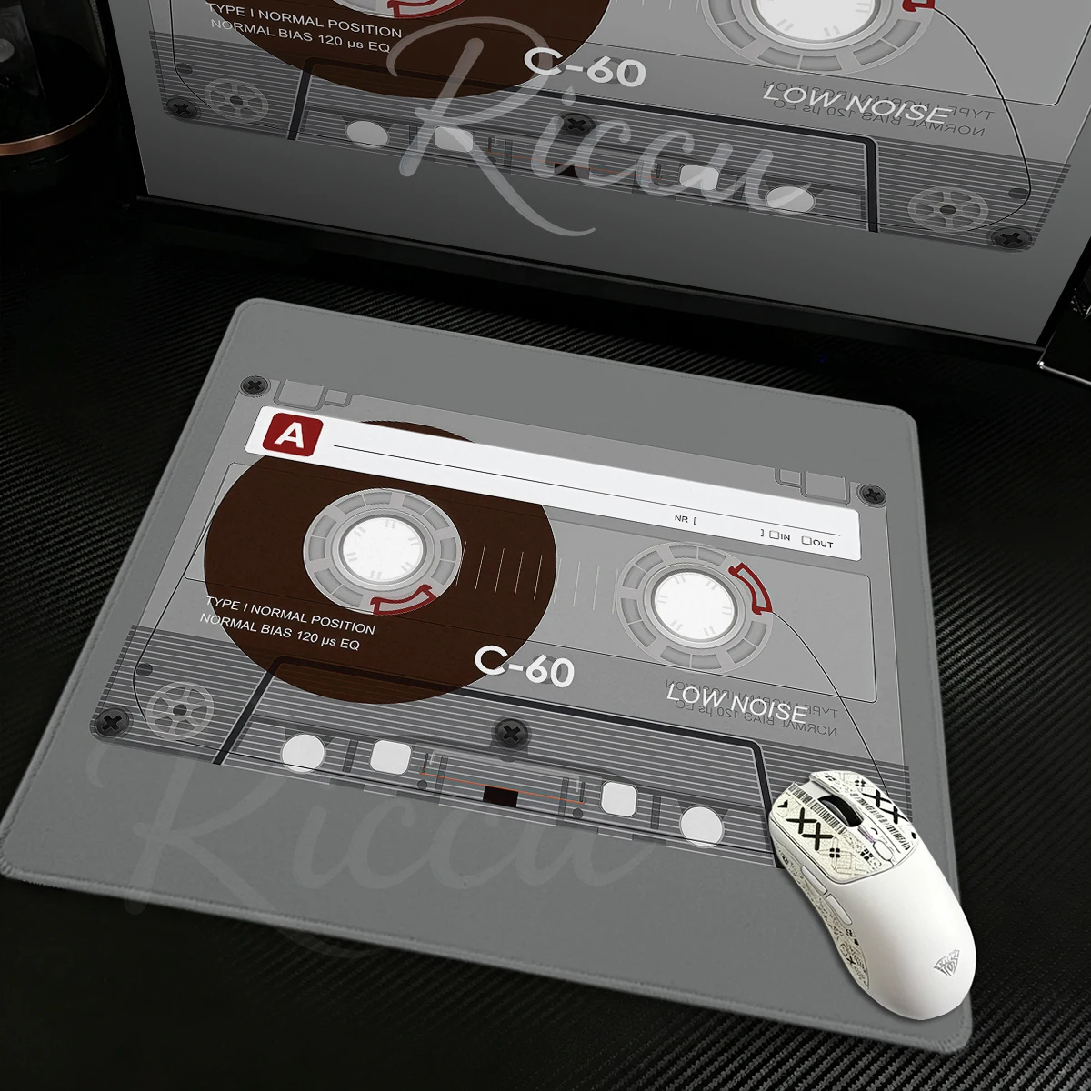 Vintage Cassette Tape XS Rubber Mouse Pad Music Player Lock-Edge Laptop Mats Gaming Accessories Premium PC Desk Mat Desk Decort