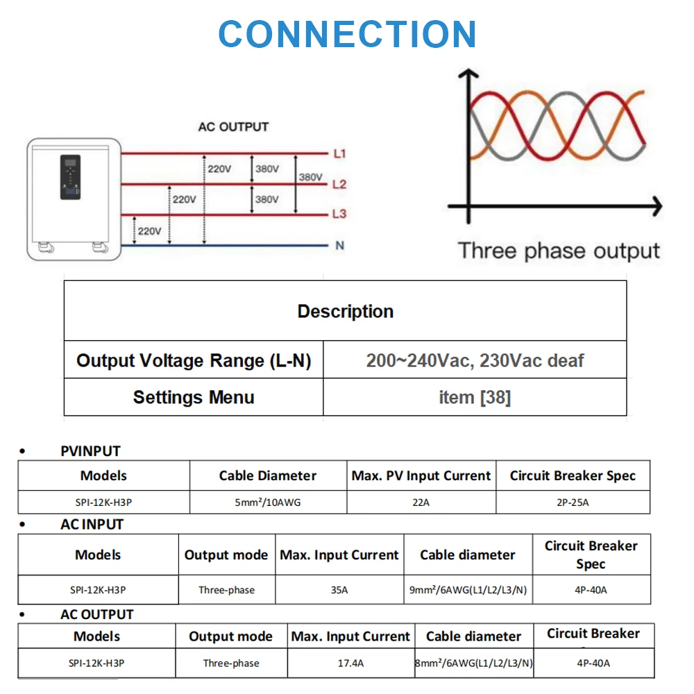 AC380V 3-phase 48V Powerwall 32KWh 20KWh ALL in One ESS 51V 628Ah 400Ah LiFePO4 Battery Pack Buitl-in 12KW Inverter WiFi Monitor