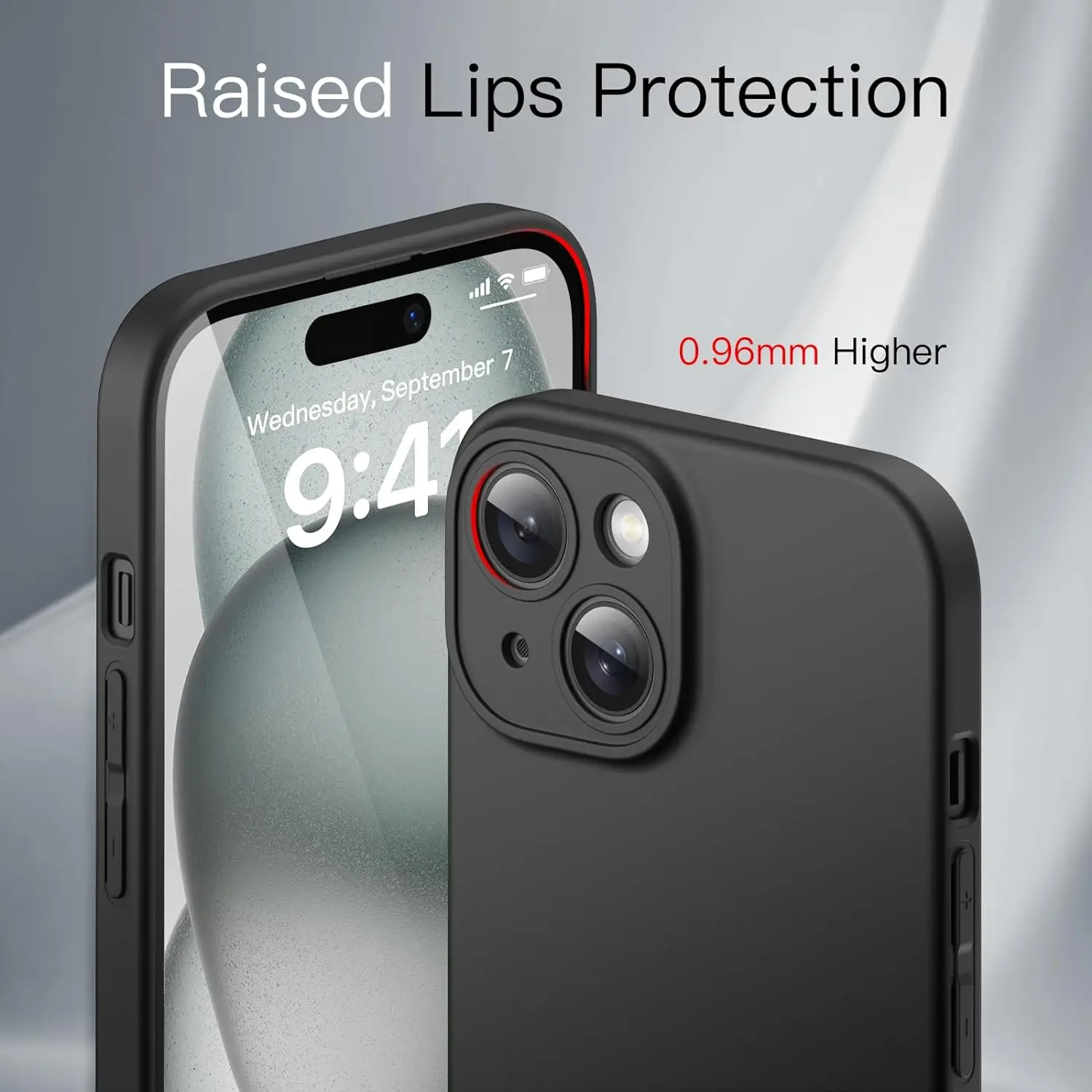 Luxury Matte Silicone Soft Case For iPhone 16 15 14 Plus 13 12 Mini 11 Pro Max Solid Black Back Cover Frosted Ultra Thin Shell - náhled 4