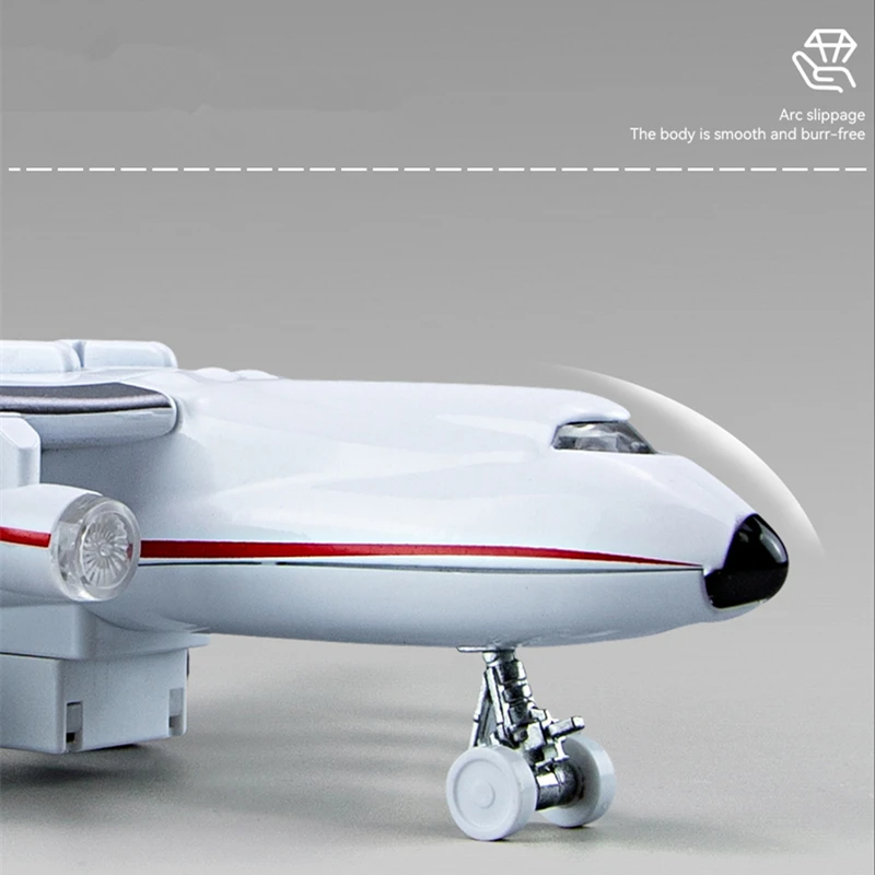 NEW An-225 Mriya Alloy Airplane Model Large Air Transport Aircraft Model Metal Flying Model Simulation Sound and Light Kids Gift