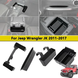 Stowing Tidying for Jeep Wrangler JK 2011-2017 Center Console Armrest Storage Box Gear Shift Organizer Tray Car Inner Accessory