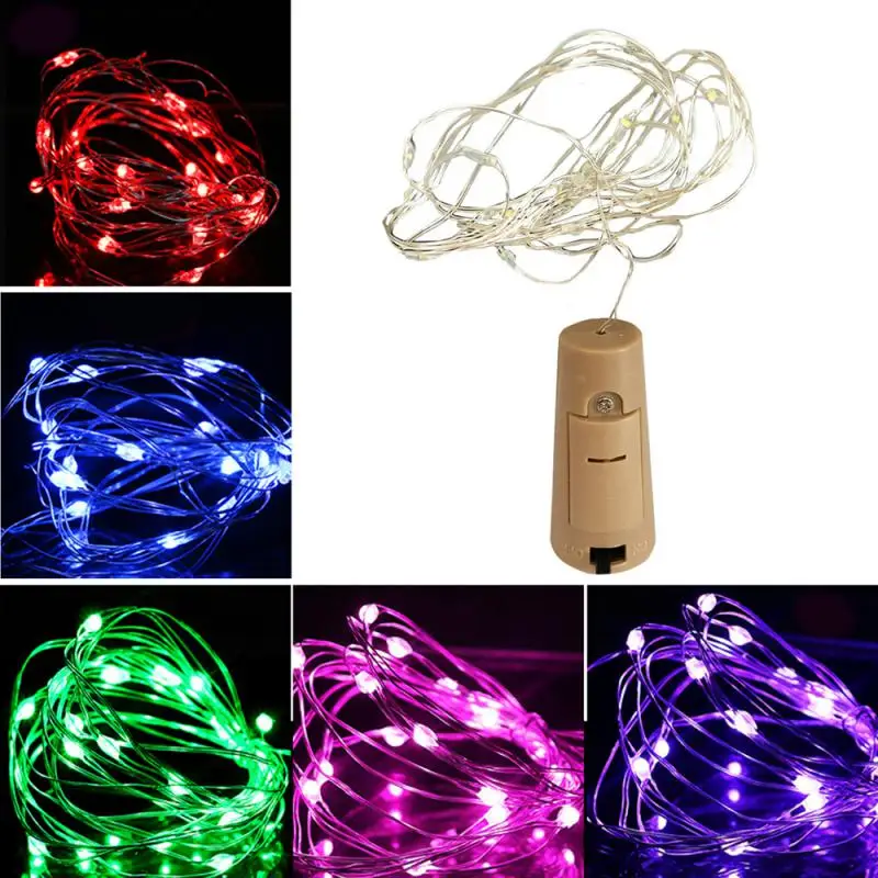 

LED Wine Bottle Cork String Lights Garland Wine Bottle Fairy Lights Holiday Christmas Decoration Copper Wire Lights String