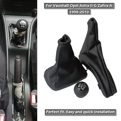 5 Speed Leather Car Handbrake Gear Gaiter Dust Cover Case Gear Lever Shift Knob For Vauxhall Opel Astra II G Zafira A 1998-2010