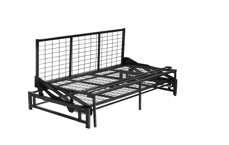 Factory wholesale modern wrought iron pull-out sofa bed frame with adjustable mechanism,space,suitable for living room furniture