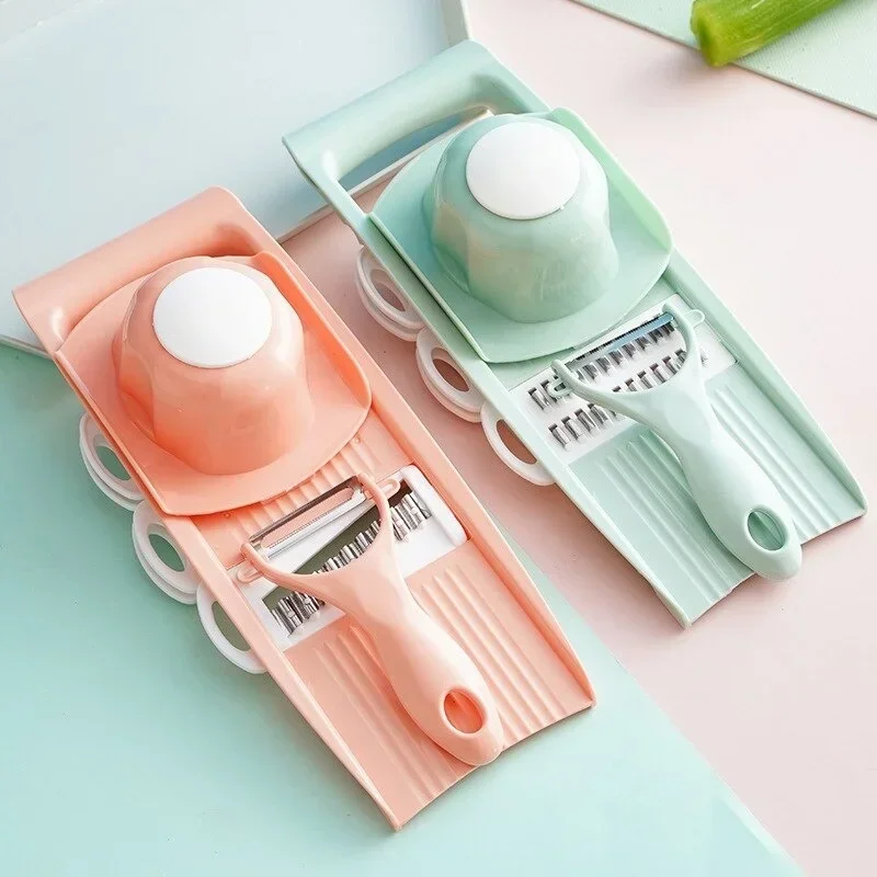 Multi-functional Vegetable Scrubbing Board Set Hand Guard Fancy Slicing Board Household Vegetable Slicing and Cutting Machine