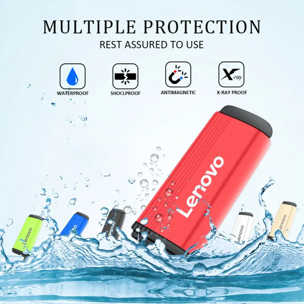 Lenovo 16Tb Usb3.0 Flash Drives 64Tb 4Tb Metalen Pen Drive Opslagapparaten Usb3.0 Storage Drive 2Tb Memory Stick Usb Flash Disk