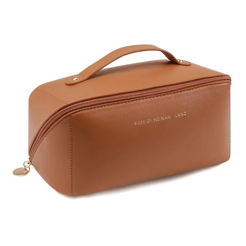 PU high-end pillow bag, multi-layer makeup bag, storage for travel, toiletries bag, thickened makeup storage bag