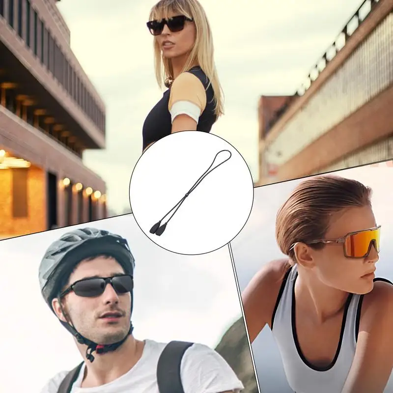 Silicone Eyeglasses Strap Glasses Sunglasses Chain Sports Band Cord Holder Elastic Anti Slip String Ropes Elastic Glasses String