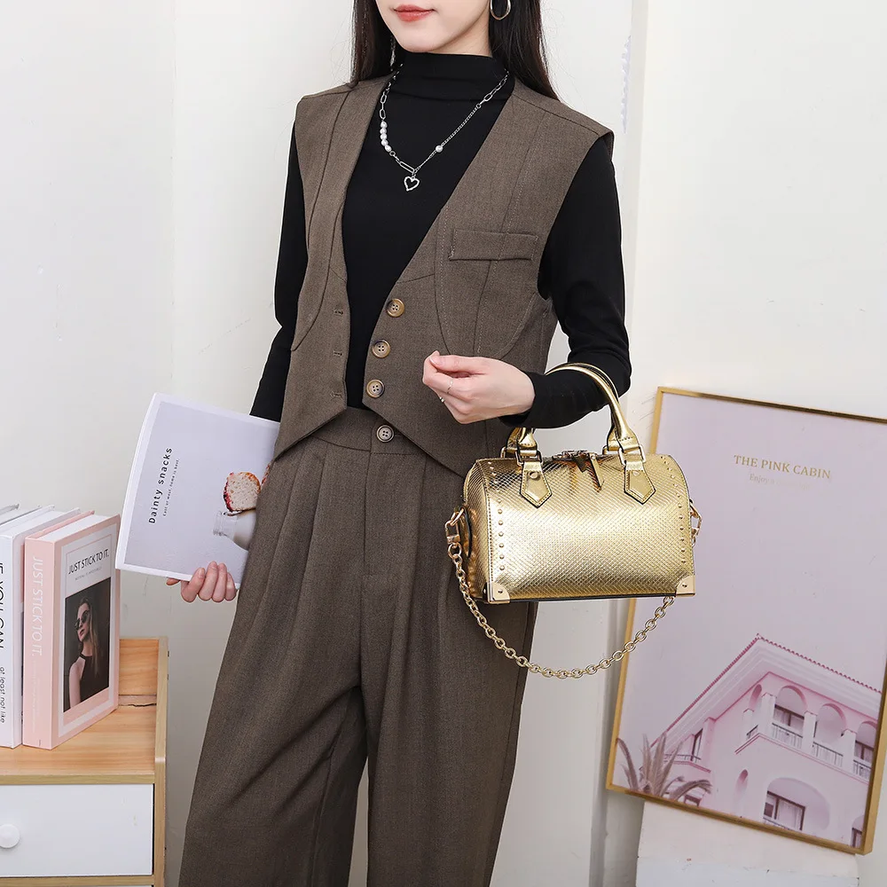 

‌ Лето 2025 г., сумка-подушка со змеиным принтом - роскошная женская сумка через плечо, модный кошелек-клатч через плечо с ремешком