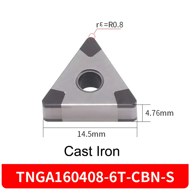 GULING CNC Turning Carbide Inserts CBN Cubic Boron Nitride Cutter Grains TNGA/WNGA/CNGA Hardened Steel High Hard Steel Tools