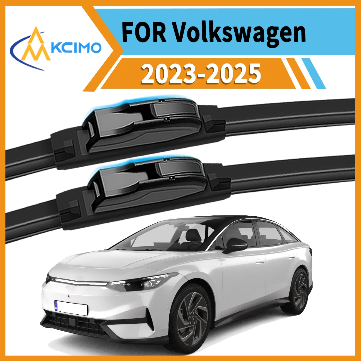 

Essential Safety Pair 2 Front Wiper Blades for Volkswagen ID.7 2023-2025 All-Weather Clarity Durable Easy to Install