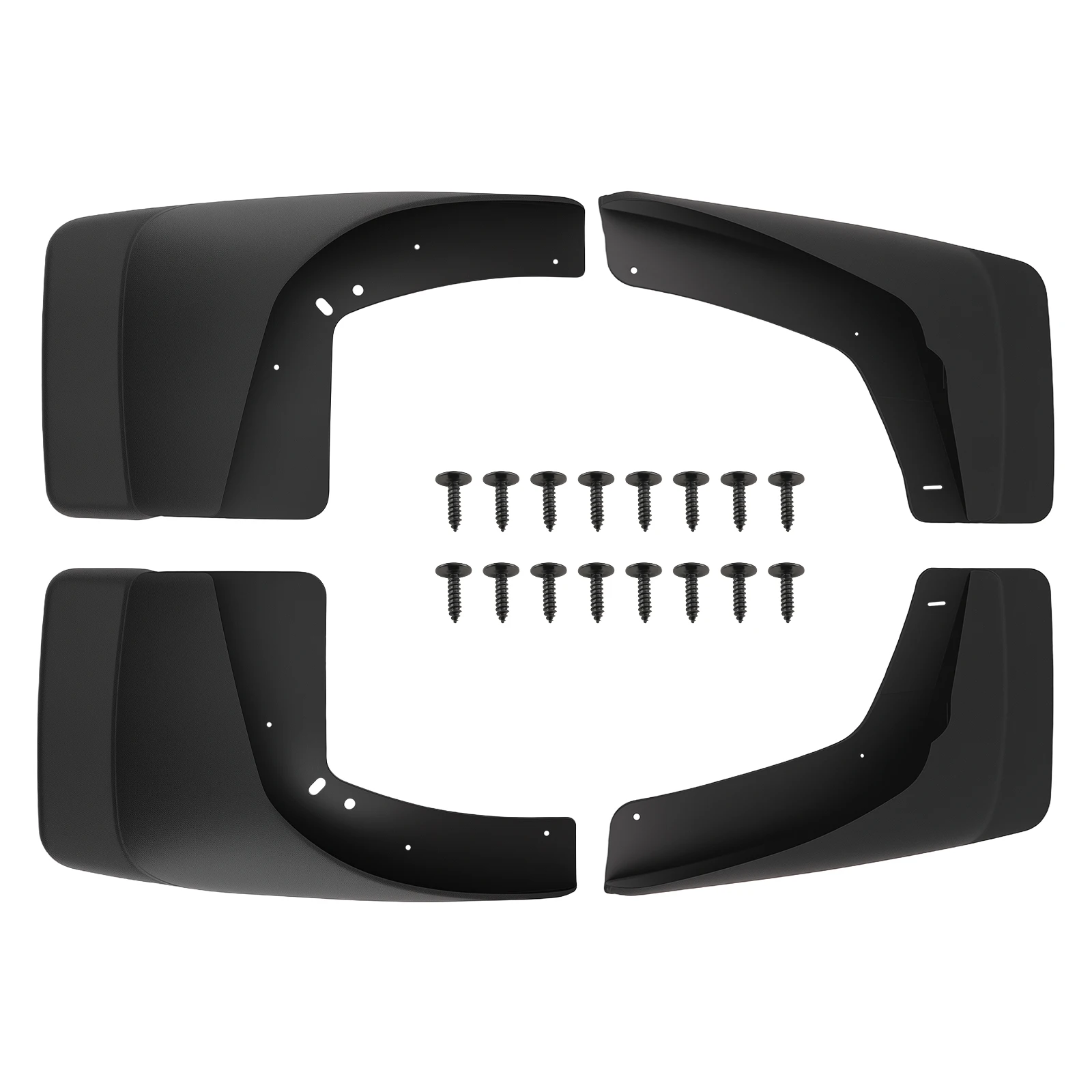 

4x Mud Flaps Kit for Silverado Sierra Avalanche 2002-2006 12498342 Black