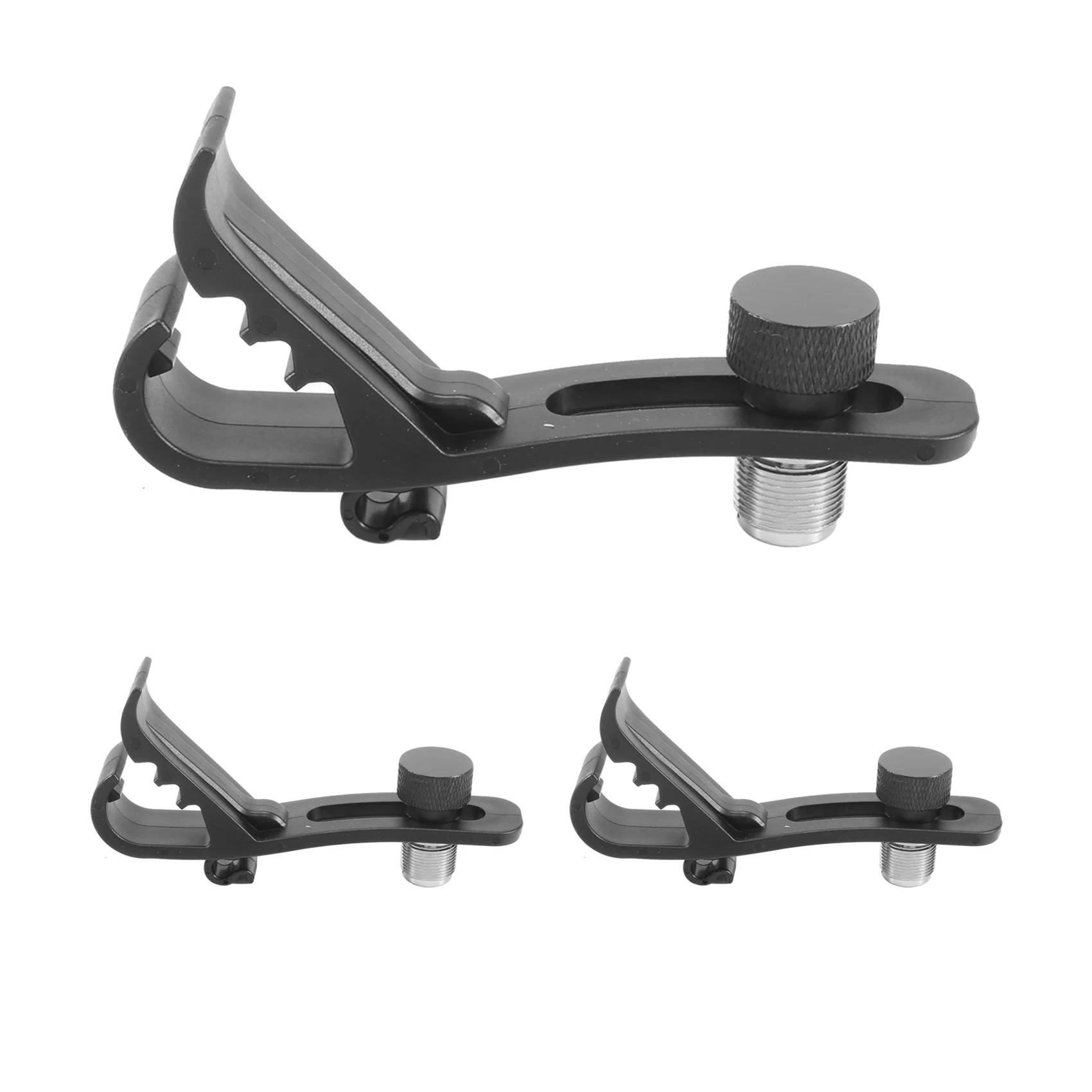 3 uds Clip ajustable Clip de tambor montaje a prueba de golpes abrazadera de micrófono montaje de tambor soporte de micrófono Accesorios-ABJQ