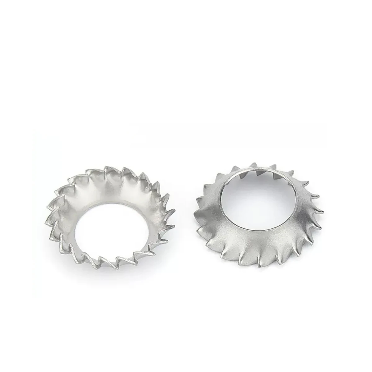 304 ステンレス鋼円錐形鋸歯状ロックワッシャー/外歯漏斗鋸形ワッシャー/ロックワッシャー M3M4M5M6M8M10