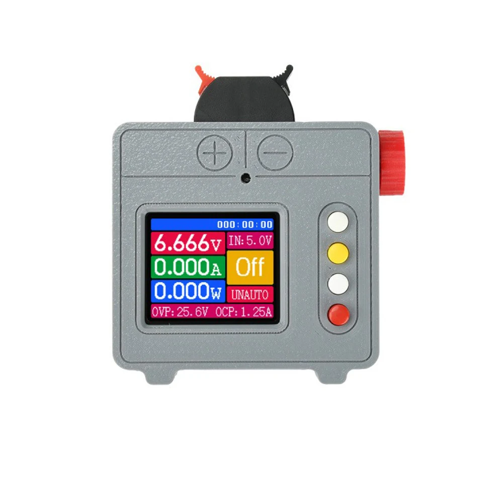 Color Screen Portable 5W Adjustable Step-up/down Power Supply 0.6V-25.6V Multi Protection Voltage Regulator Mini Desktop Power