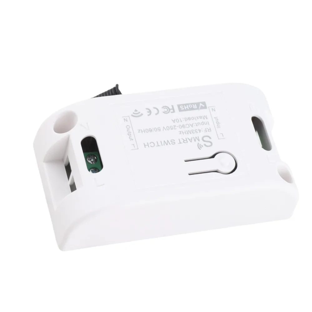 

Контроллер умного переключателя 433 МГц RF Smart Switch WIFI AC90‐250V WIFI Smart Switch 50/60HZ 10A Дистанционное управление Таймер Светодиодный светильник