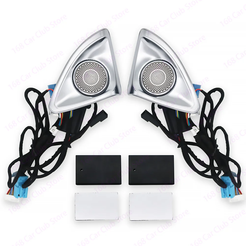 LED New 64 Colors Ambient Light For Mercedes Benz 2022 C-Class W206 C300 Car RGB 4D Rotating Tweeter Speaker Treble Horn Refit