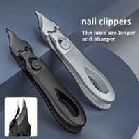 Professional Super Sharp Slanted Nail Clippers Opening Anti-Splash Nail Clipper Stainless Steel Toenail Pliers Manicure Tools