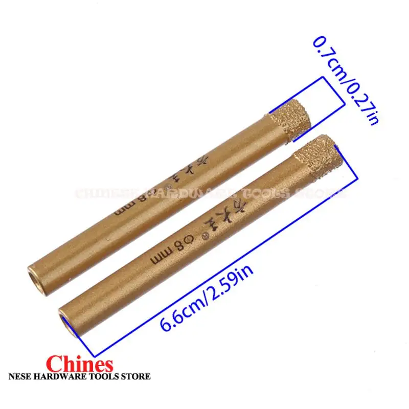 1 قطعة 8 مللي متر الماس مثقاب الخشب هول المنشار بلاط الزجاج 1 قطعة ثقب الزجاج الرخام القاطع لقمة ثقب #3