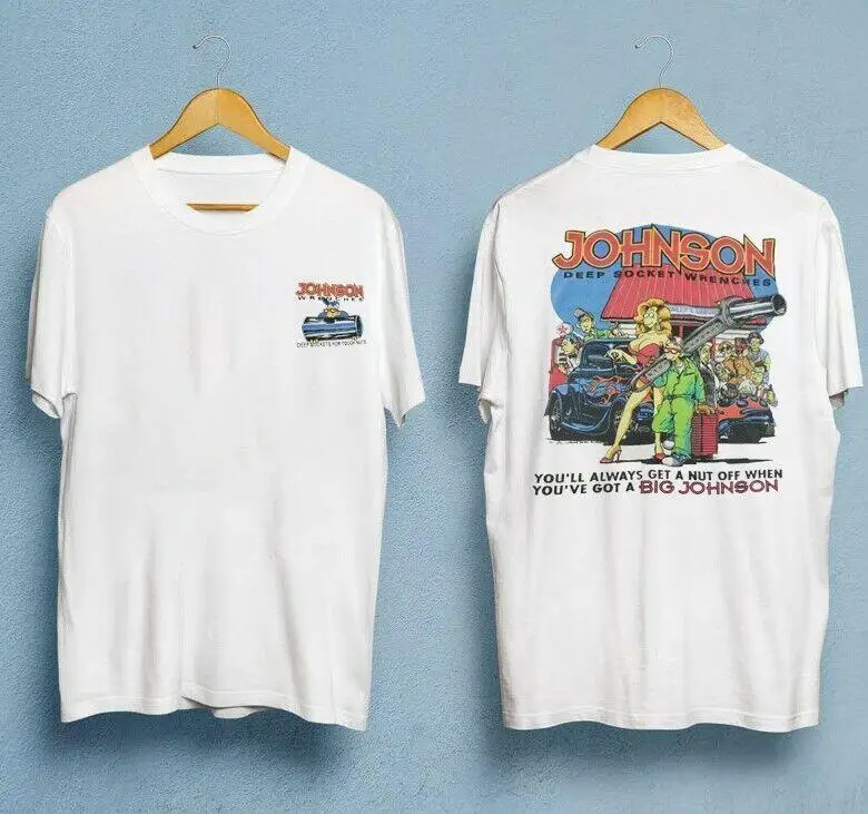 Heiße Vintage 90er Jahre große Johnson T-Shirt tiefe Steckschlüssel ph3922