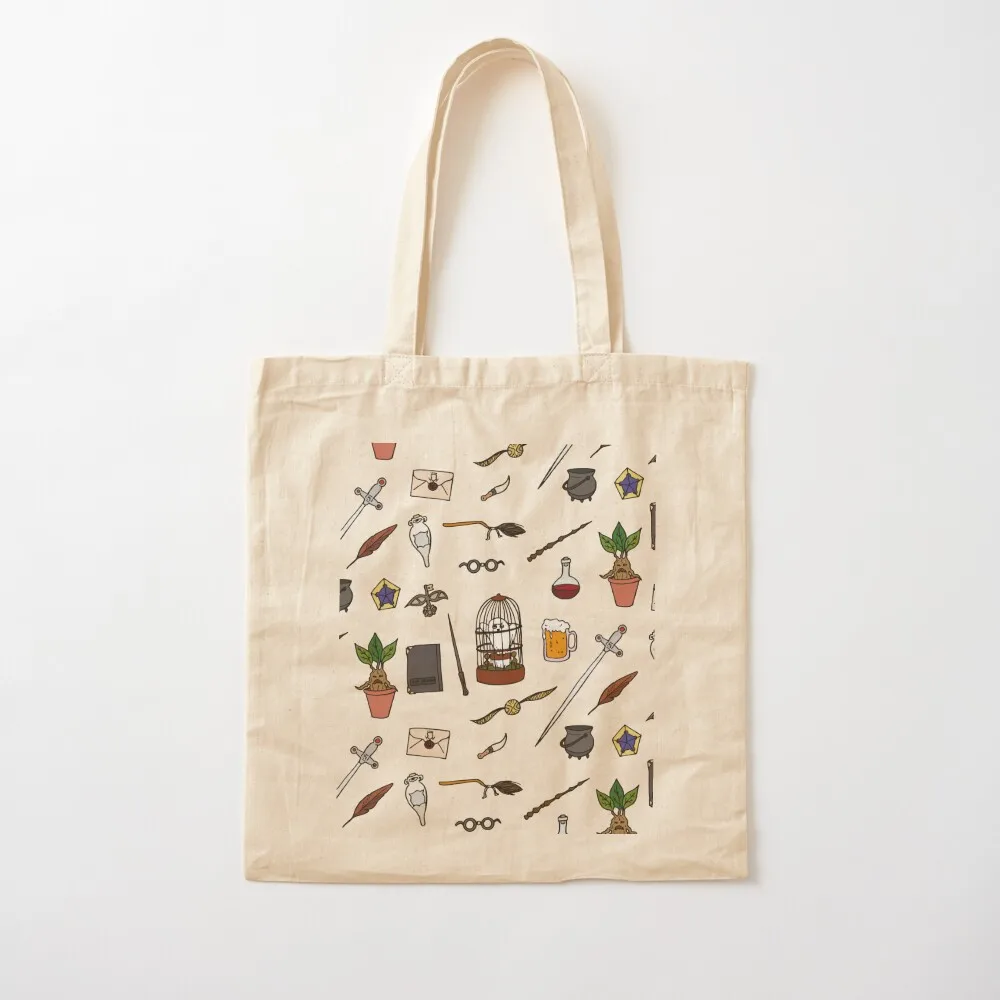 

Owl and wand Tote Bag hand bag bags luxury women Gift bags tote bag men's