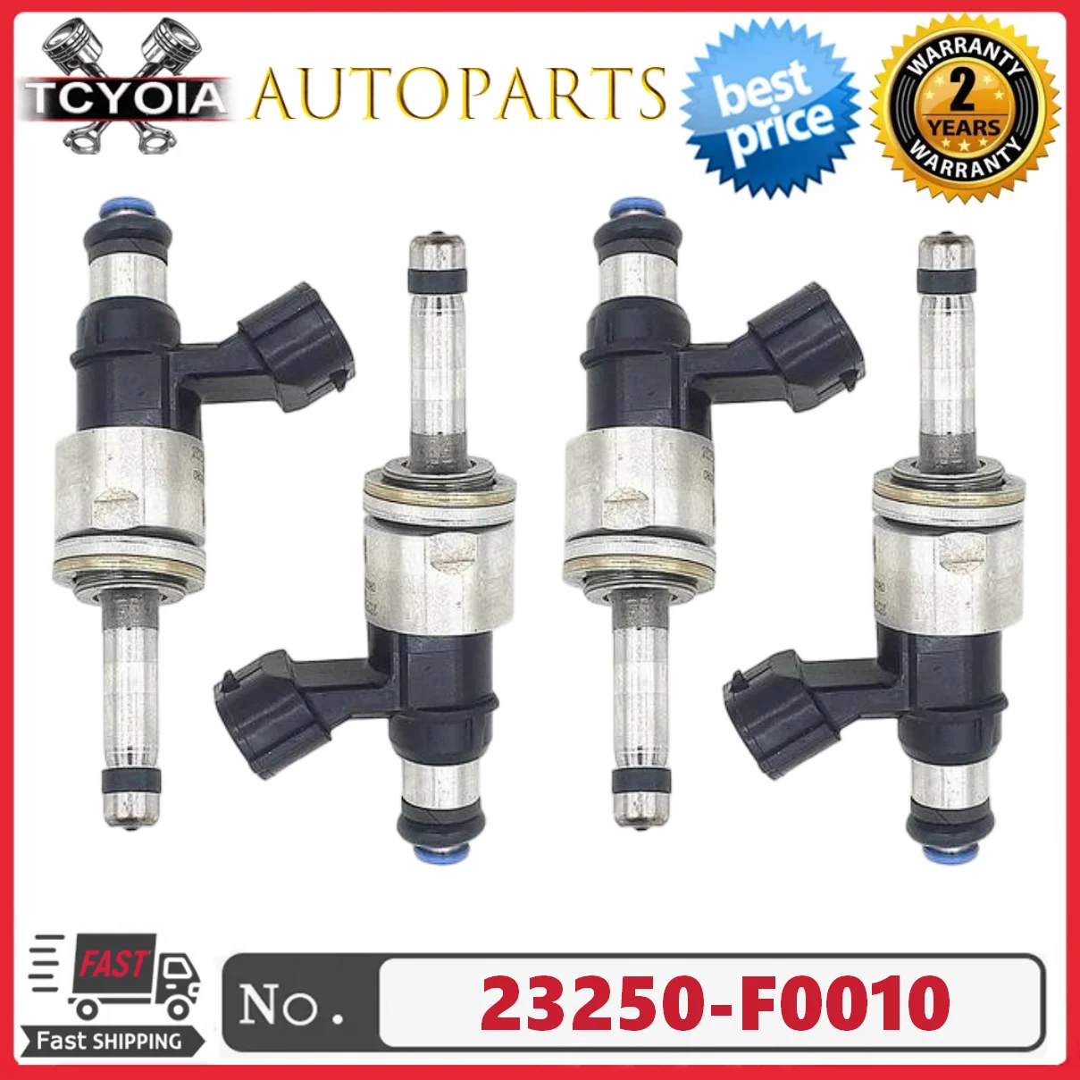 4Pcs Fuel Injectors… - image