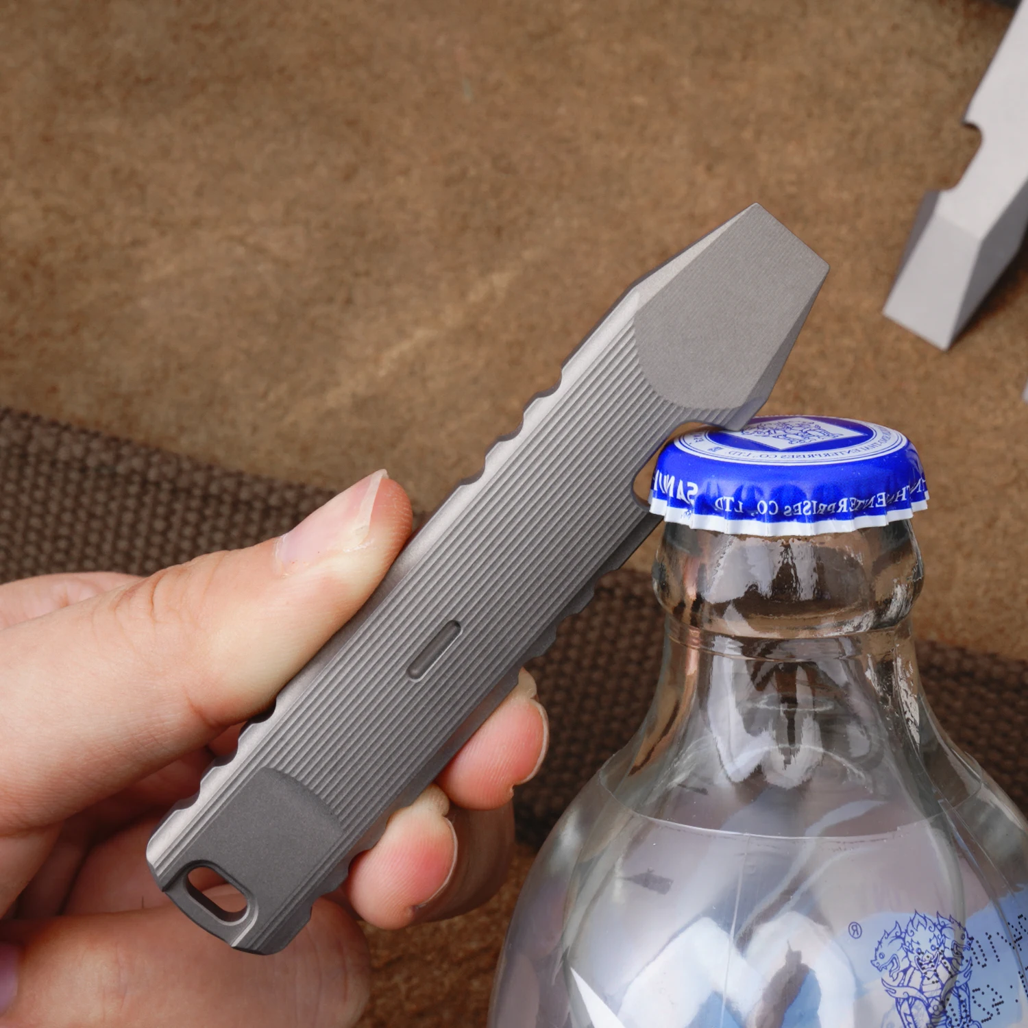 Titanium Alloy Outdoor Crowbar Multifunctional Tool Essential Pocket Tools For Going Out Portable Bottle Opener