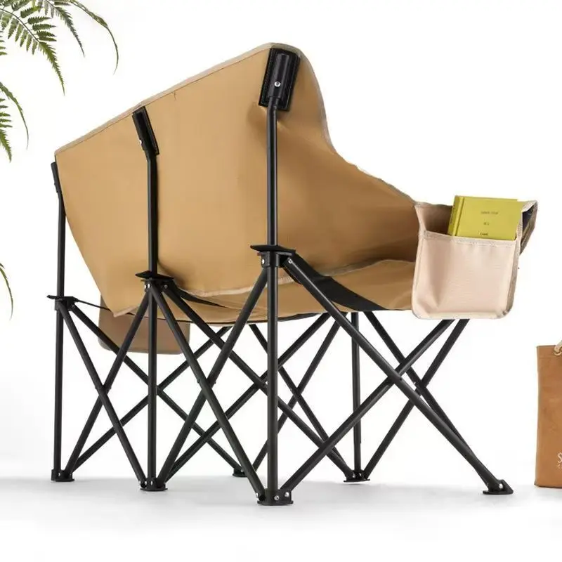 Outdoor Loveseat Durable Foldable For Camping Patio Beach Folding Camping Chair Portable Double Seat For Adults Heavy Duty