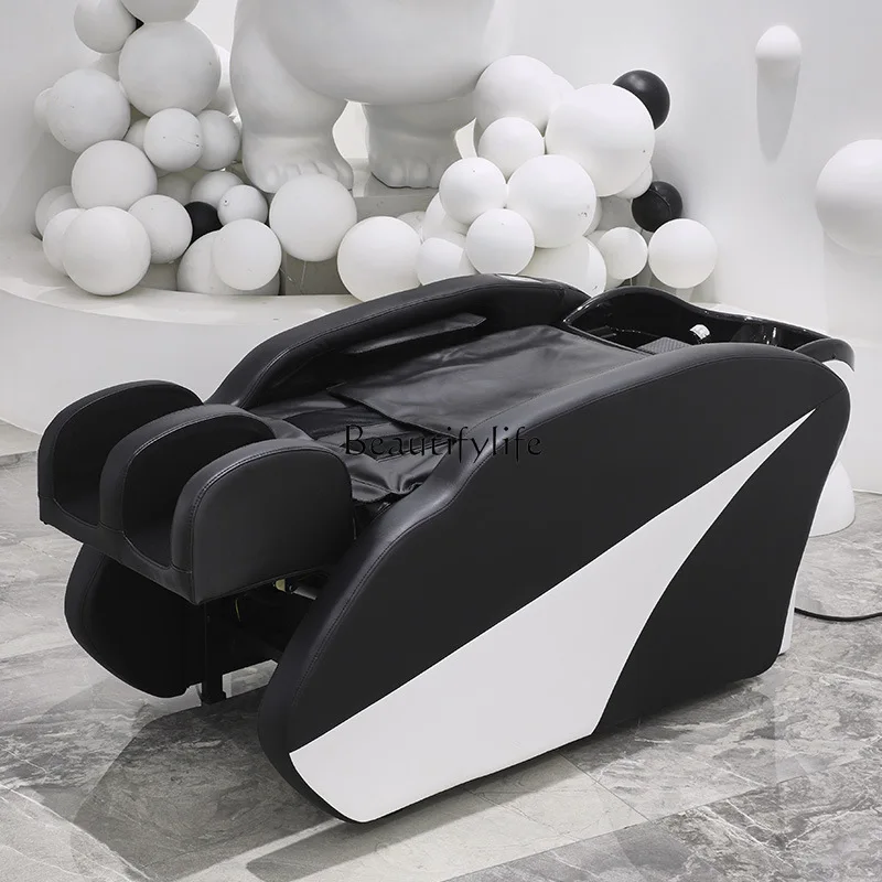 

01-Automatic intelligent electric massage shampoo bed barber shop head treatment