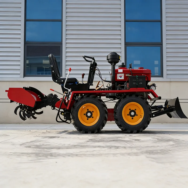 Customized 15-30HP Tractor, Mini Cultivator, Multifunctional Wheeled Tractor, Bulldozer Equipment,Agricultural Machinery