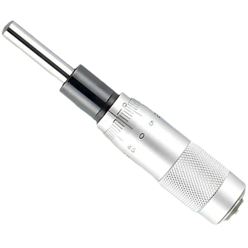 High- Fine-Tuning Slide 0-50Mm Round Flat Head With Mounting Nut Precision Micrometer Trimmer